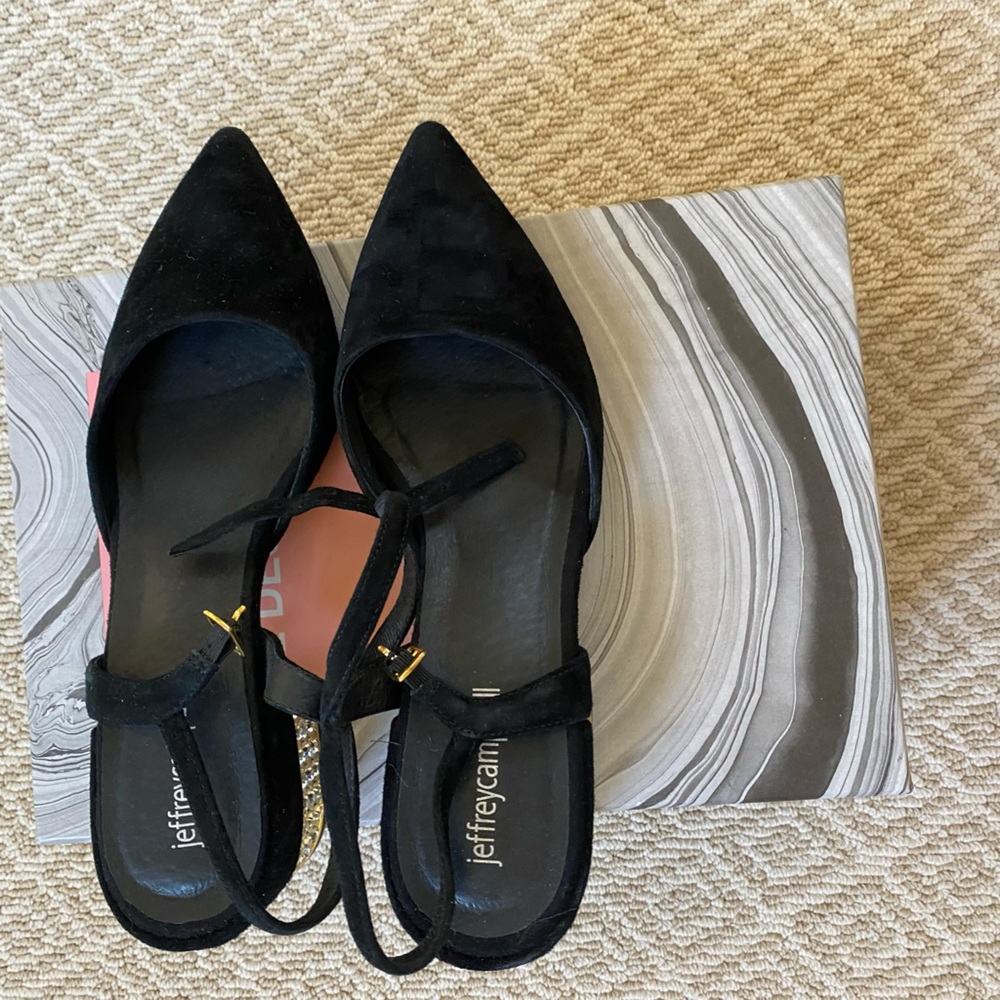 🖤 jefferycampbell 2in black point heel 🖤